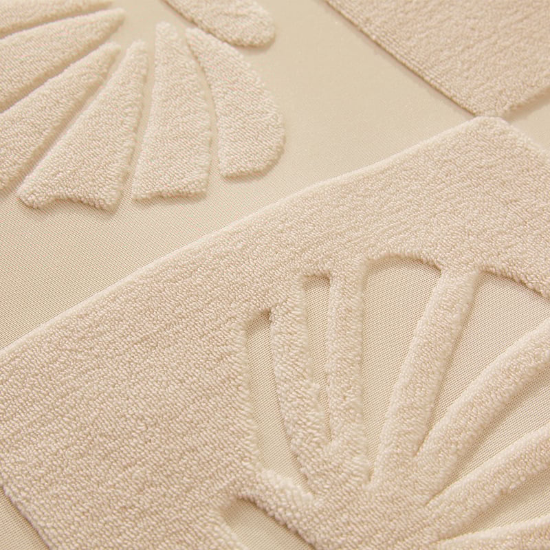 Shells Natural Tufted Quilt Cover Set