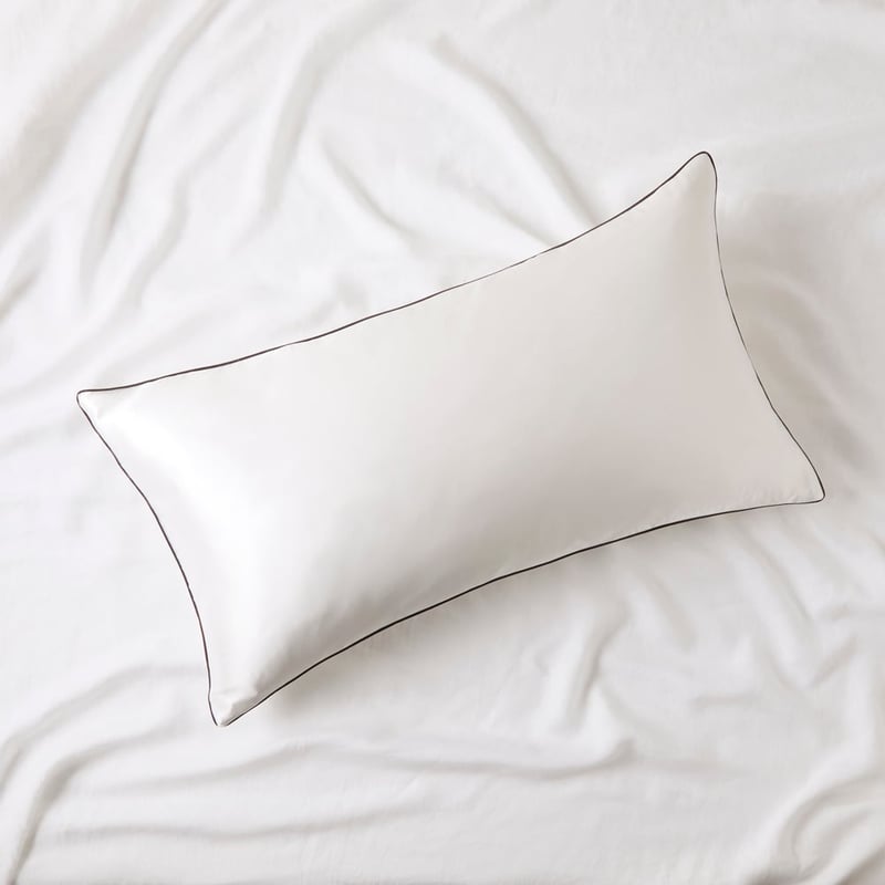 Pure Silk Antique White & Black Pillowcases