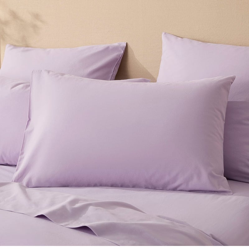 Stonewashed Cotton Lilac Quilt Cover Separates