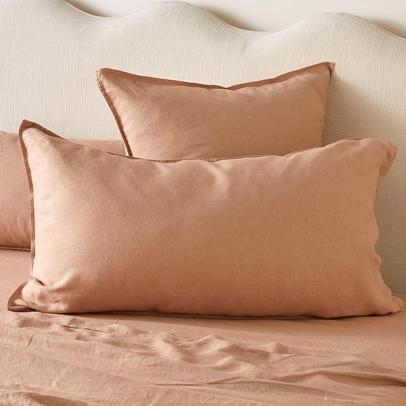 Vintage Washed Linen Hazelnut Quilt Cover + Separates