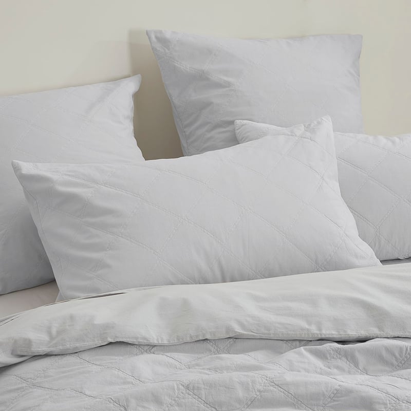 Stonewashed Cotton Cloud Quilted Coverlet Separates
