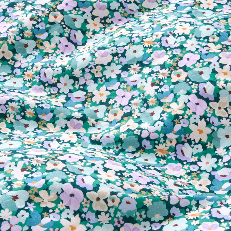 Holly Green Floral Ruffle Quilt Cover Set + Separates