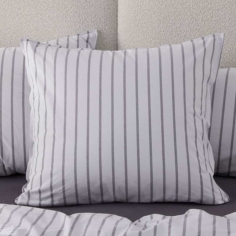 Stonewashed Cotton Cloud Stripe Pillowcases