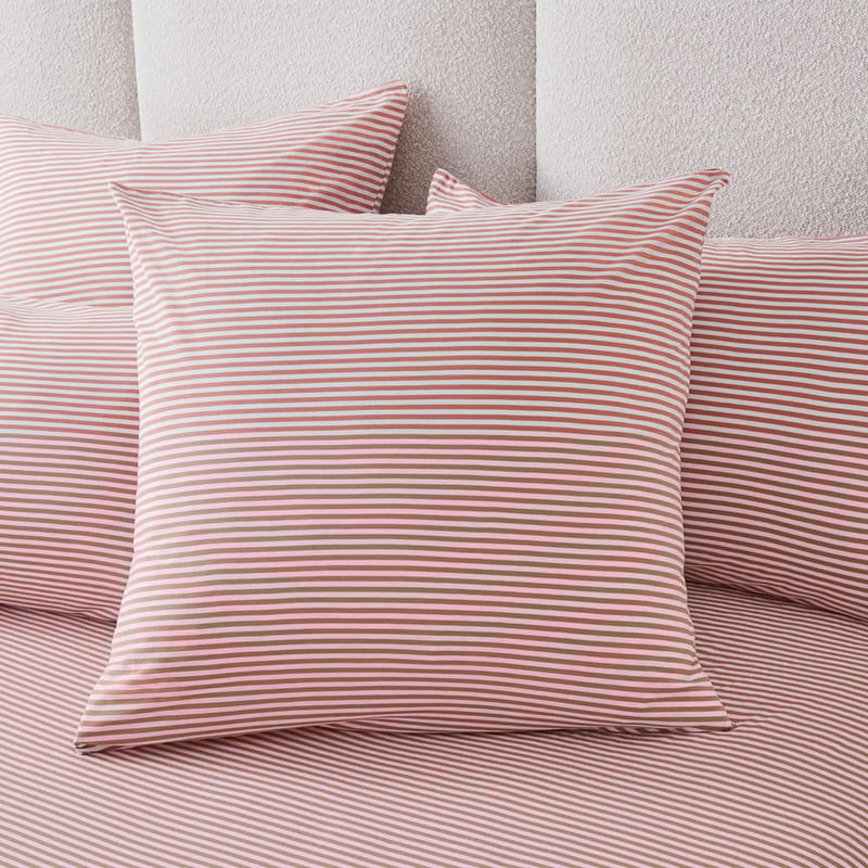Ultra Soft Jersey Clay Stripe Quilt Cover Separates