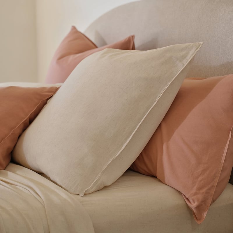 Washed Bamboo Linen Natural Quilt Cover Set + Separates