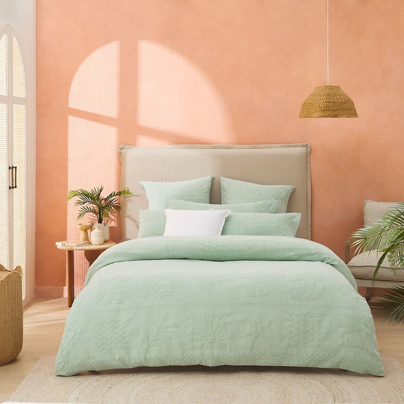 Amaro Aqua Grey Matelasse Pillowcases