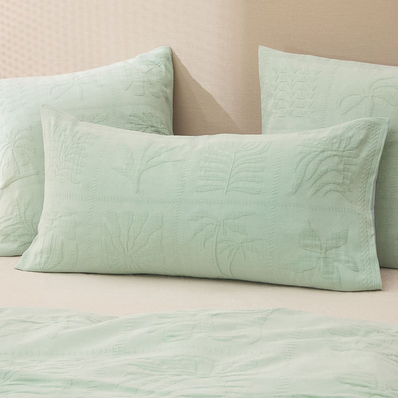 Amaro Aqua Grey Matelasse Pillowcases