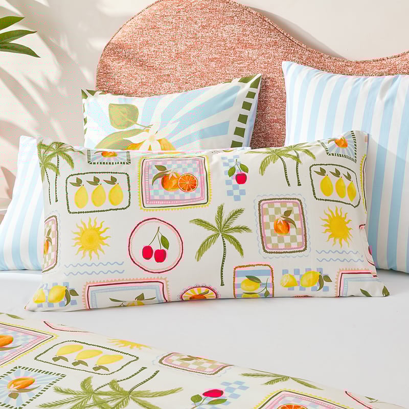 Positano Pale Blue Pillowcases