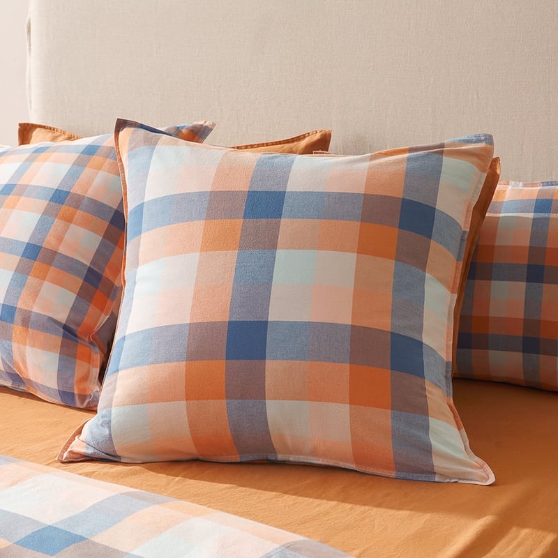 Yarn Dye Earth Check Quilt Cover Set + Separates