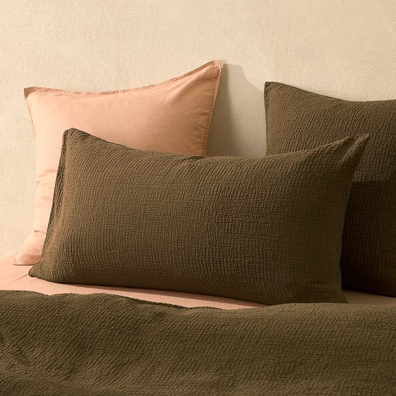Aspen Olive Pillowcases