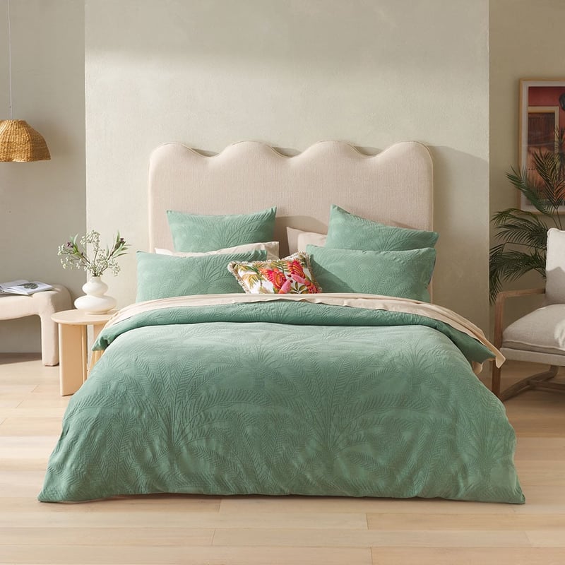 Sago Mineral Green Matelasse Pillowcases