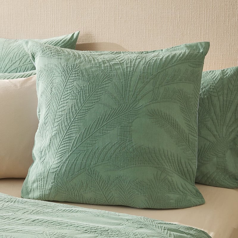 Sago Mineral Green Matelasse Pillowcases