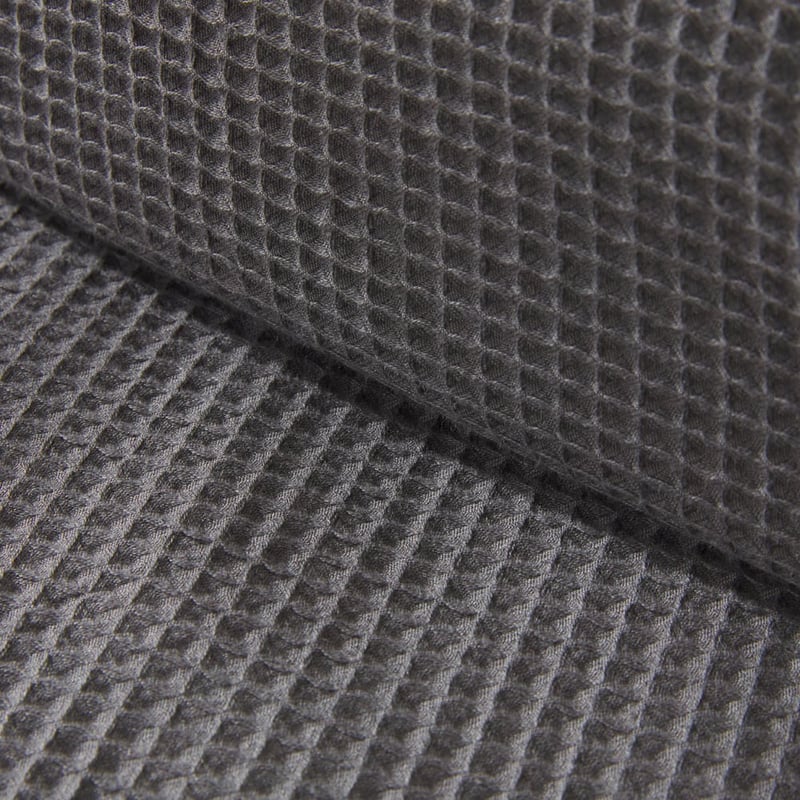 Bamboo Cotton Waffle Charcoal Quilt Cover Set + Separates