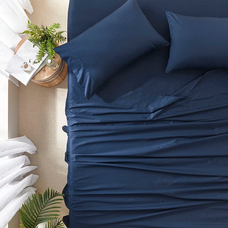 Worlds Softest Cotton Navy Sheet Set