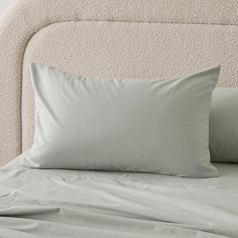 Flannelette Eucalyptus Plain Dye Sheet Set