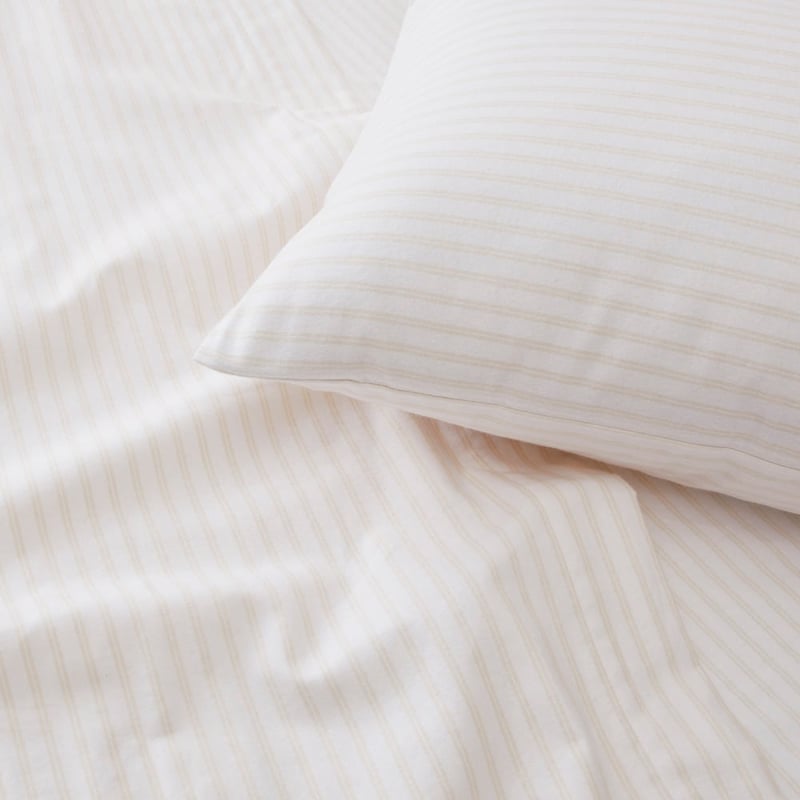 Flannelette Printed Sand Stripe Pillowcase