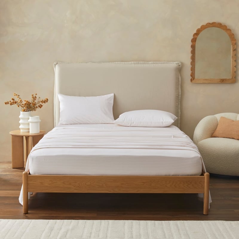 Flannelette Printed Sand Stripe Pillowcase