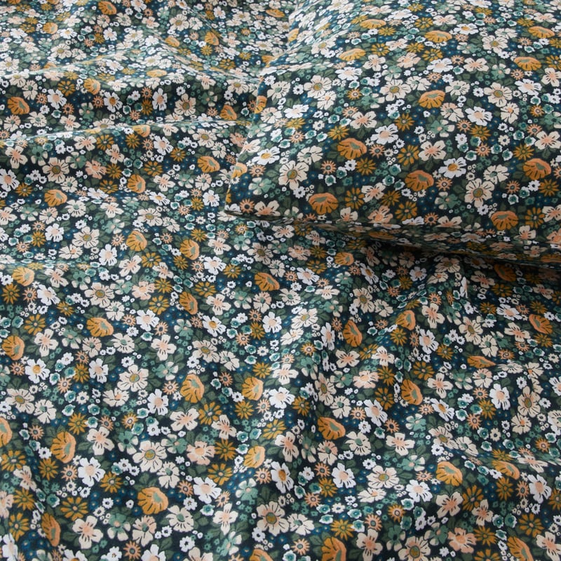 Flannelette Printed Libertine Floral Green Pillowcase