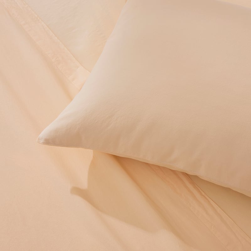 Stonewashed Cotton Butter Sheet Set