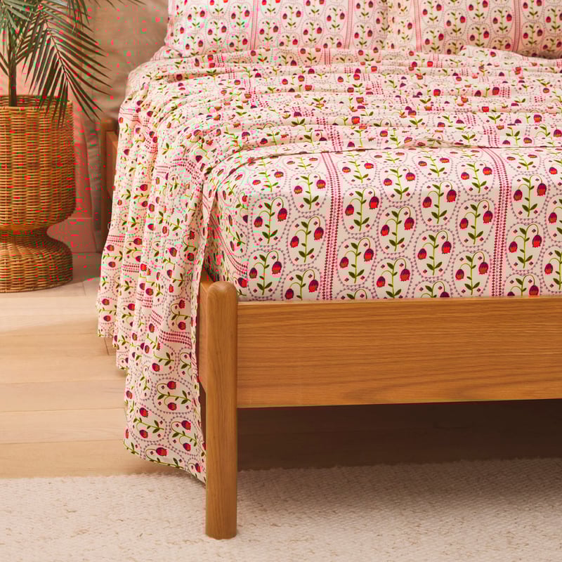 Frida Floral Boysenberry Sheet Set