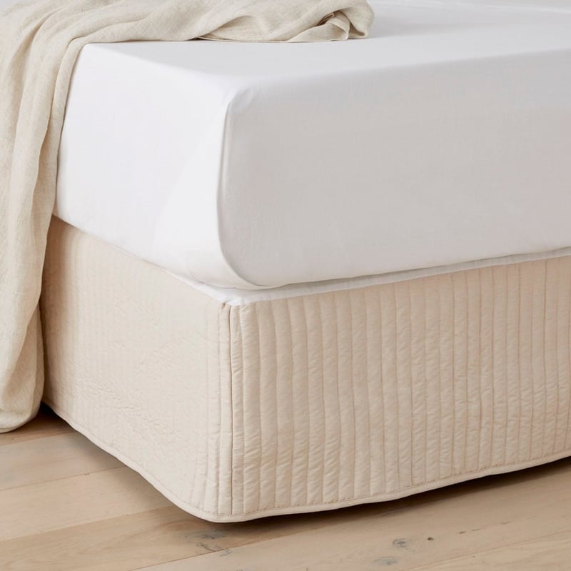 Fresh Sand Marle Quilted Valance