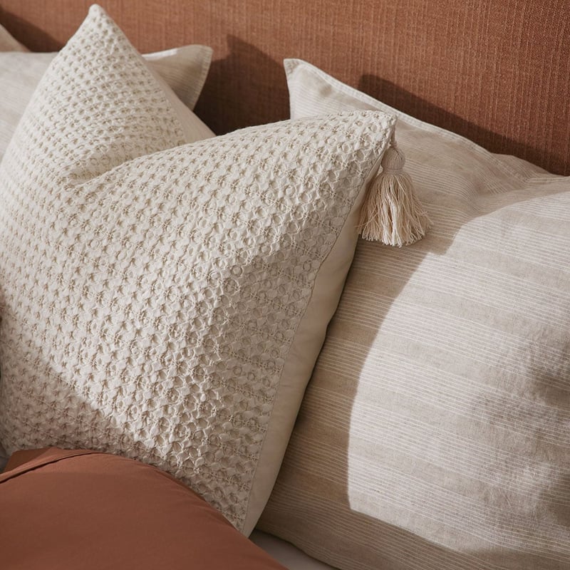 Ren Waffle Oatmeal Quilt Cover Separates