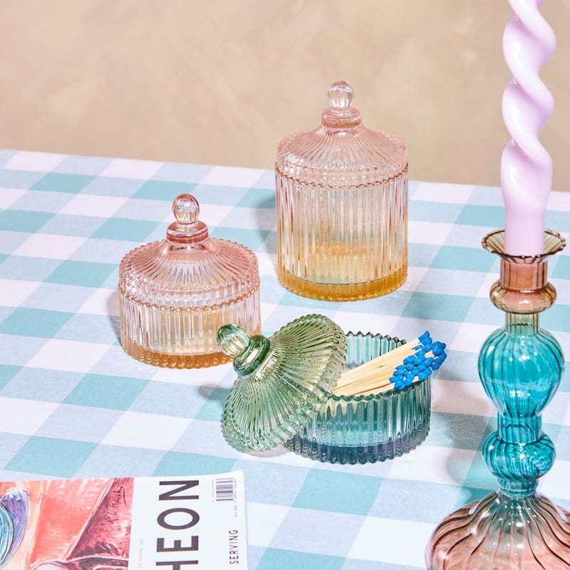 Genoa Blue & Green Small Trinket Jar