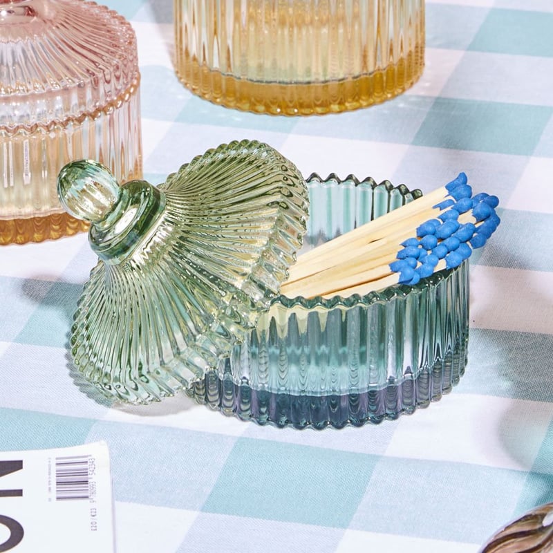 Genoa Blue & Green Small Trinket Jar