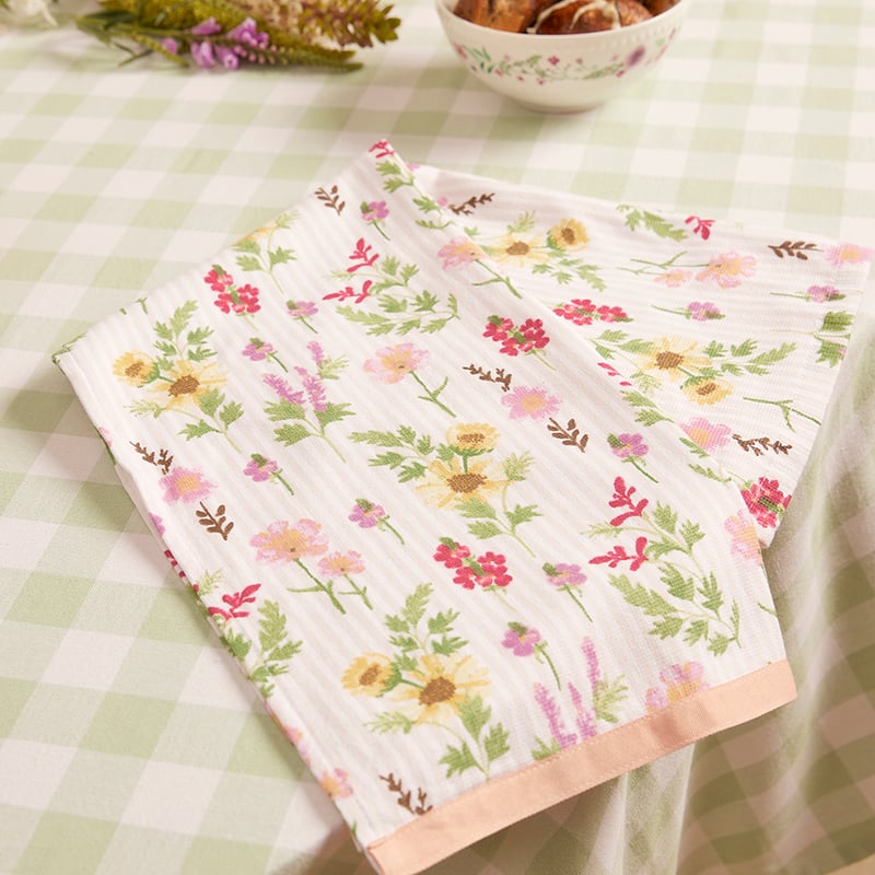 Easter Bunny Wildflower Tea Towels Pack of 2