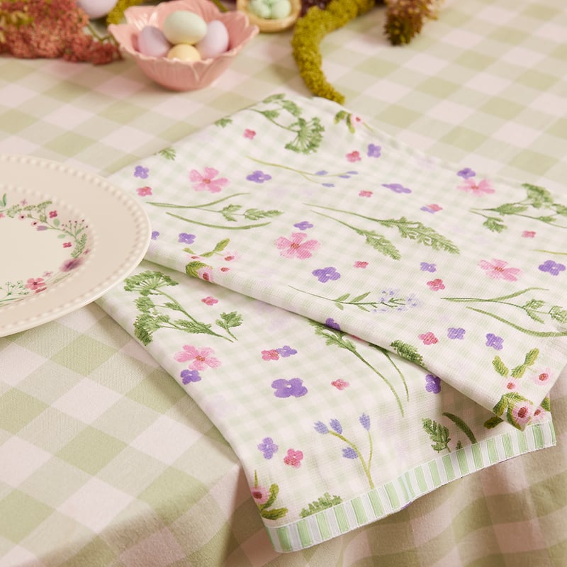 Easter Bunny Wreath Tea Towels Pack of 2