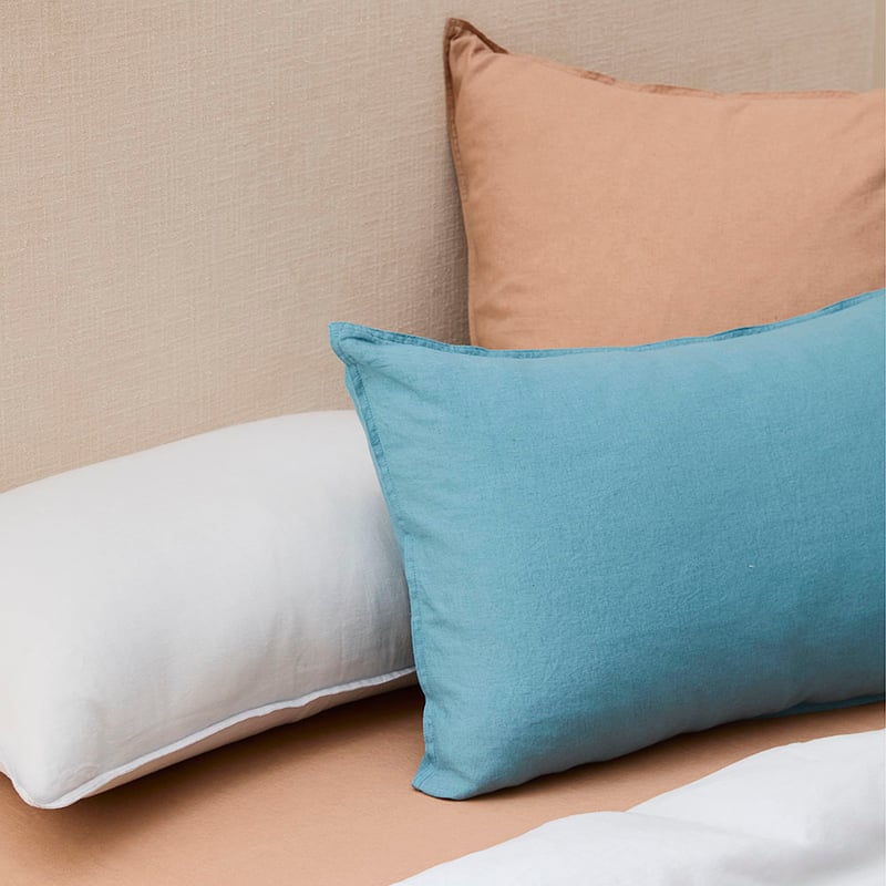 Stonewashed Cotton White Pillowcase