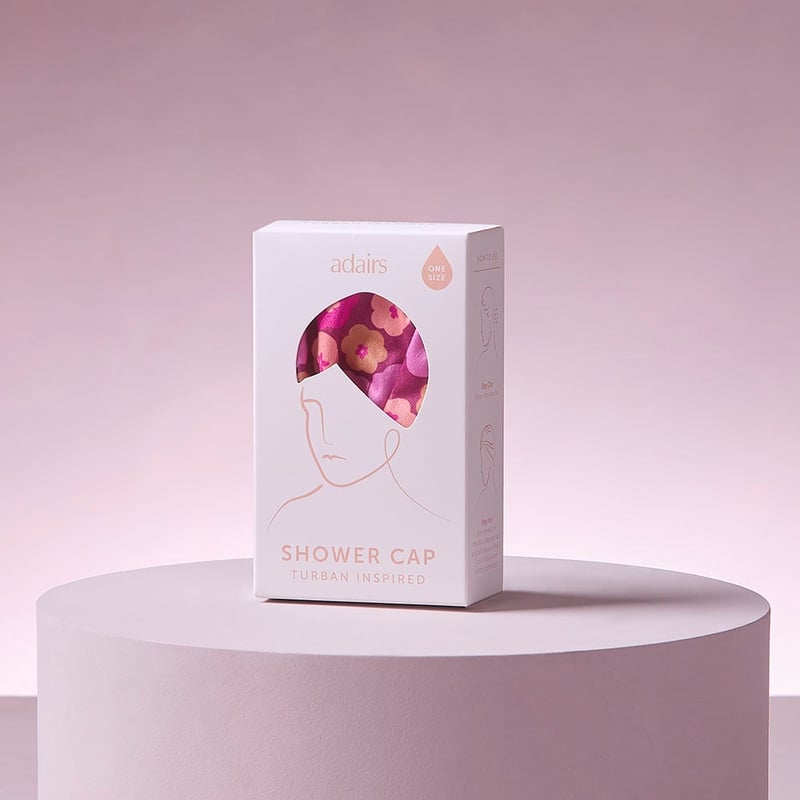 Berry Floral Printed Shower Cap