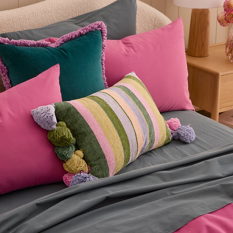 Sephora Garden Green Stripe Cushion