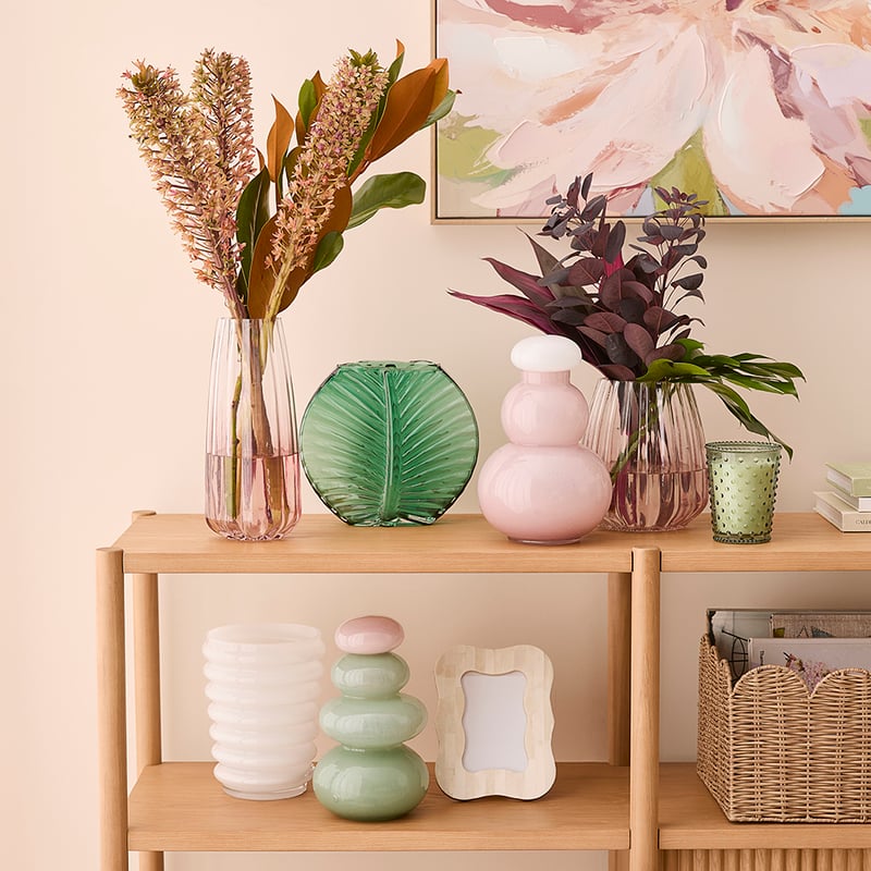 Lotus Gradient Pink Tall Vase