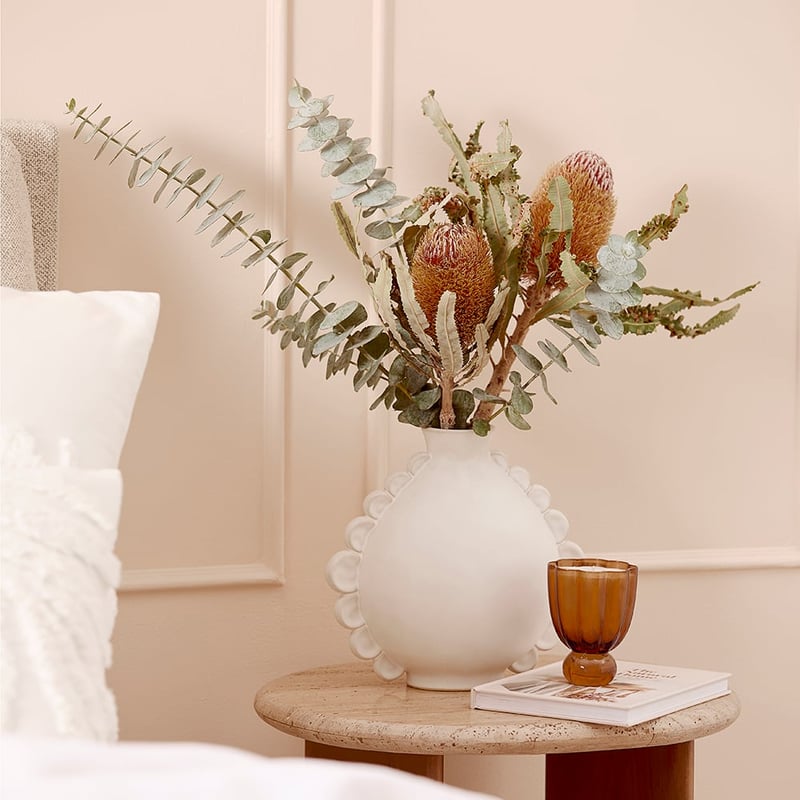 Cordoba White Round Vase