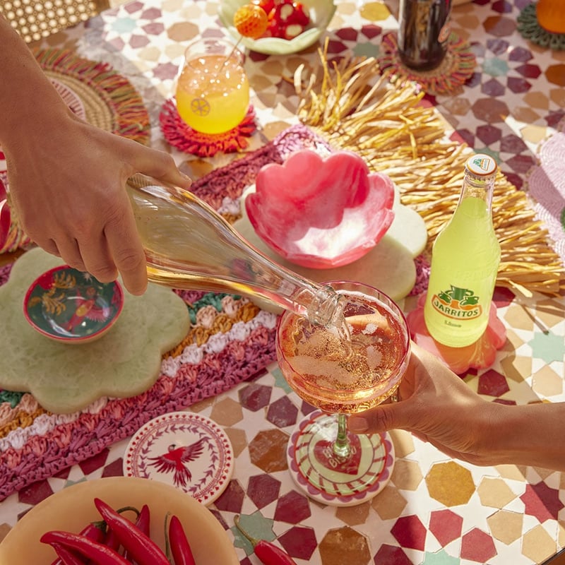 Bardot Pink & Green Cocktail Glass Pack of 2