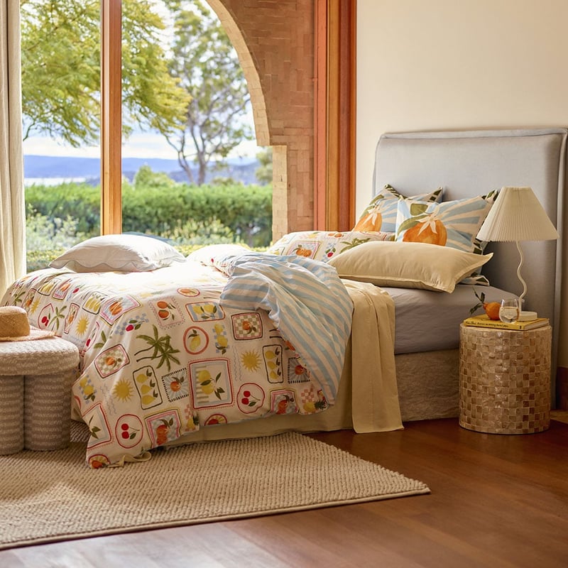 Positano Pale Blue Pillowcases