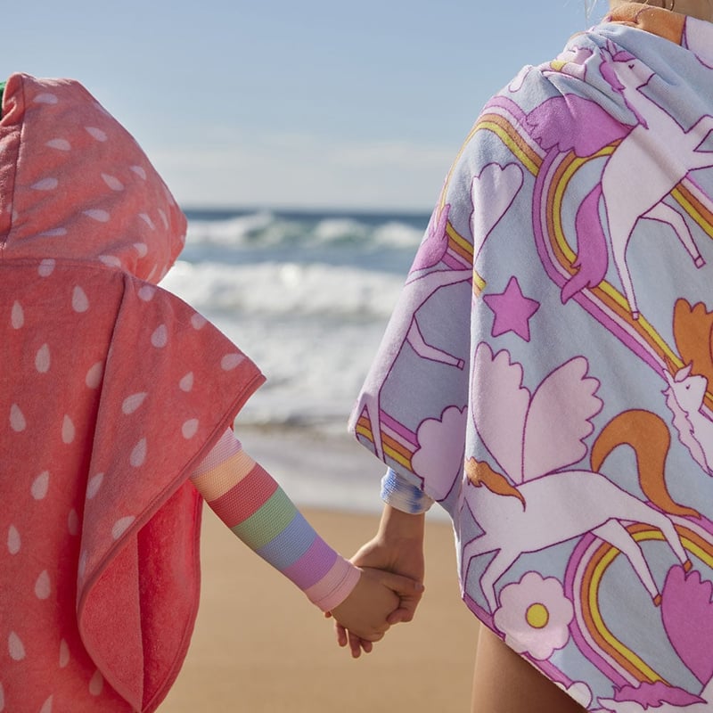 Unicorns & Rainbows Printed Beach Towel