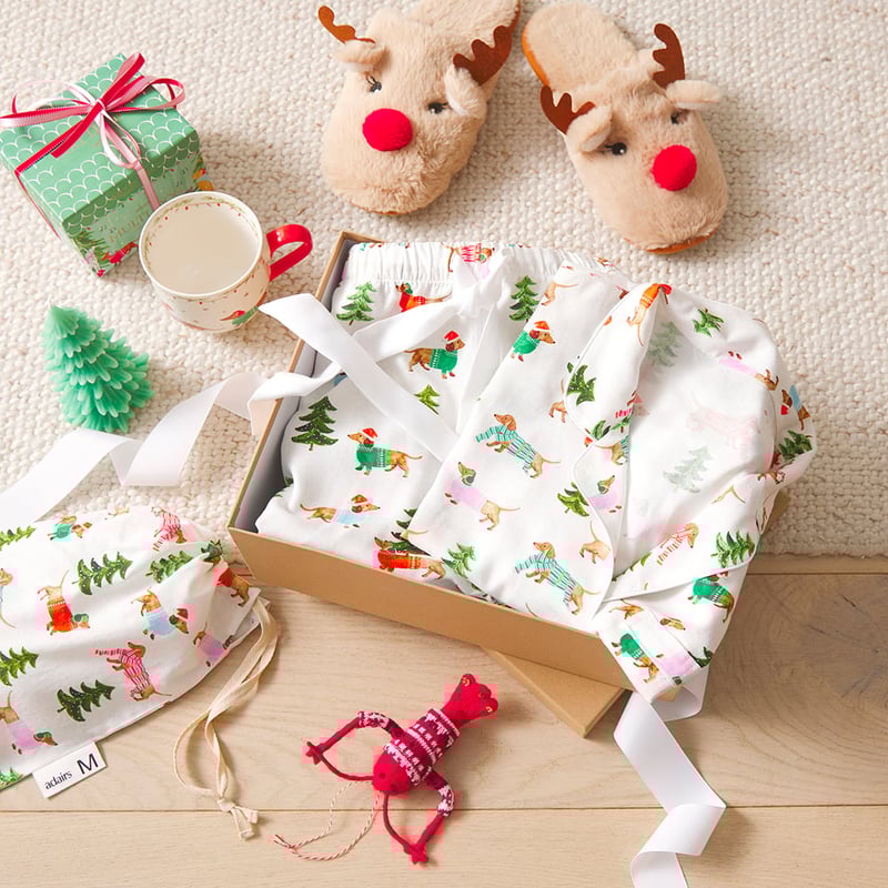 Christmas Dachshund Short Pyjama Set