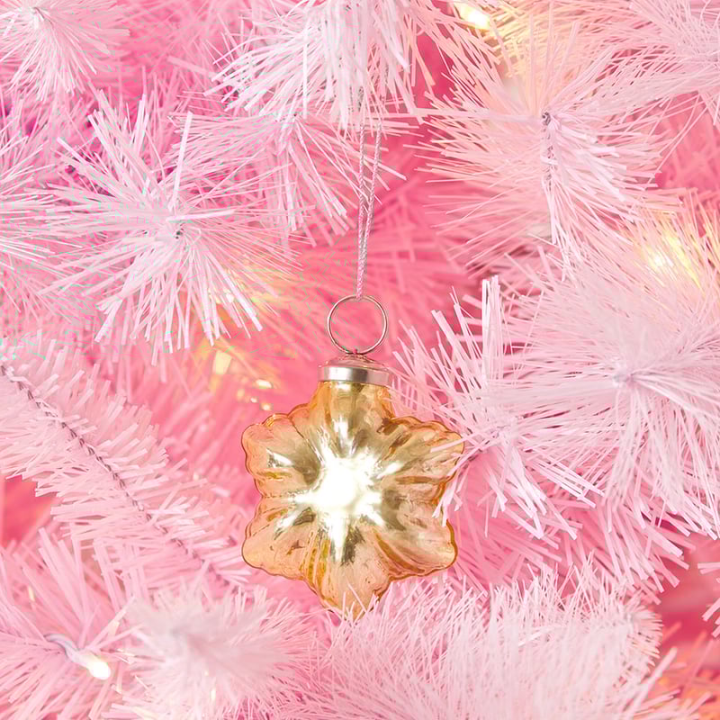 Heirloom Gold Star Glass Ornament