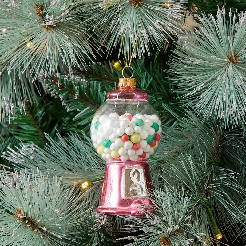 Vintage Gumball Mercury Glass Ornament