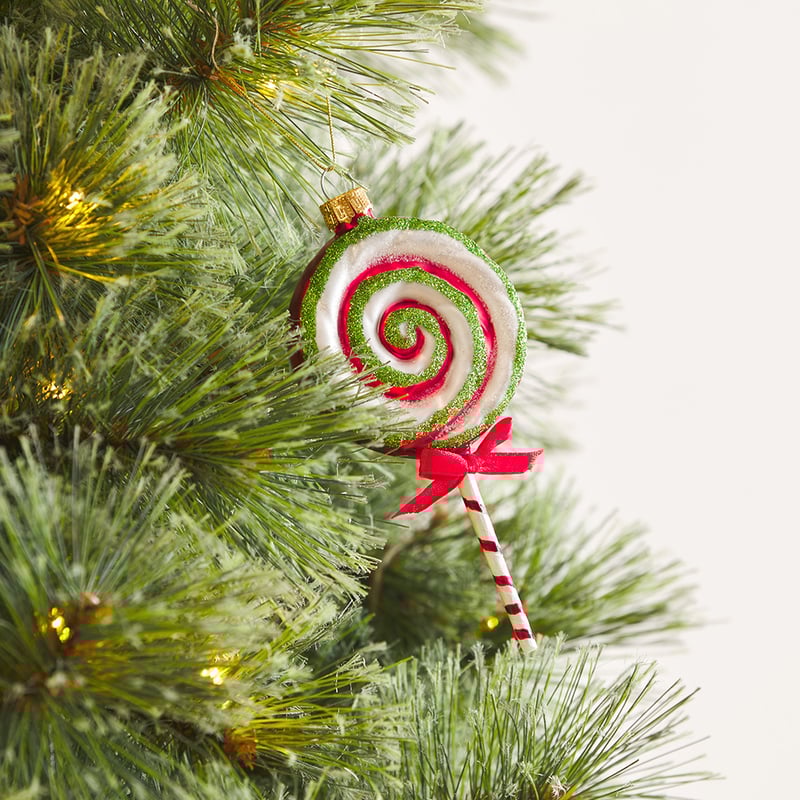 Vintage Lollypop Mercury Glass Ornament