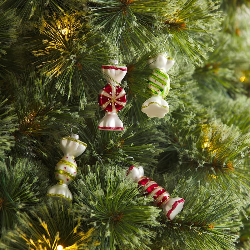 Vintage Sweets Mercury Glass Ornament Pack of 4