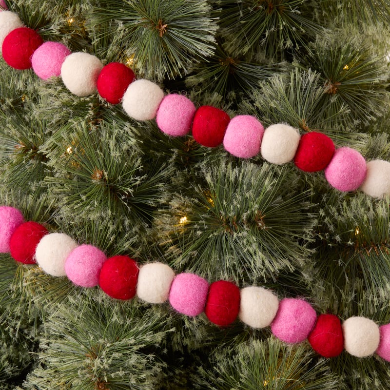 Felted Pom Pom Garland