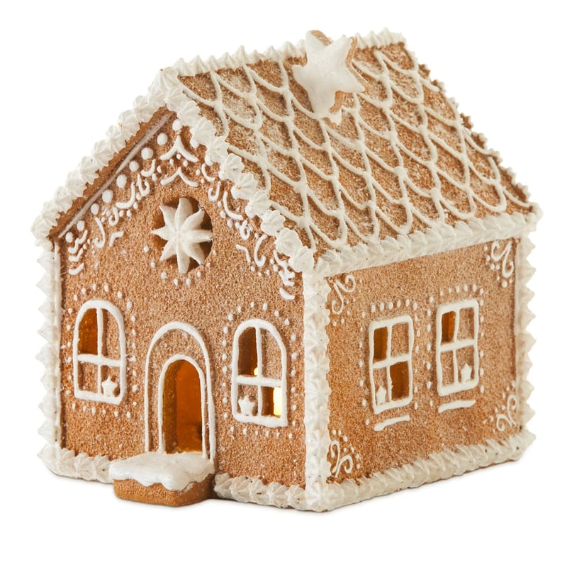 Frosted Brown & White Gingerbread House