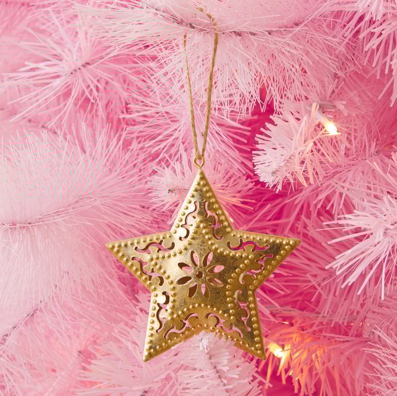 Gold Fiesta Pressed Metal Star