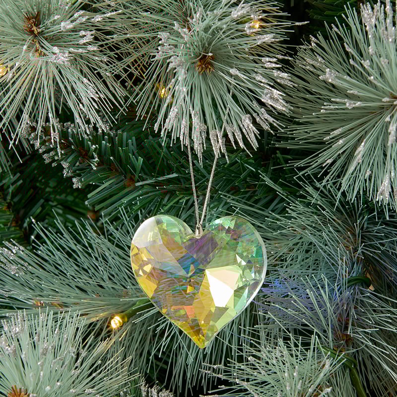 Heart Crystal Drop Ornament