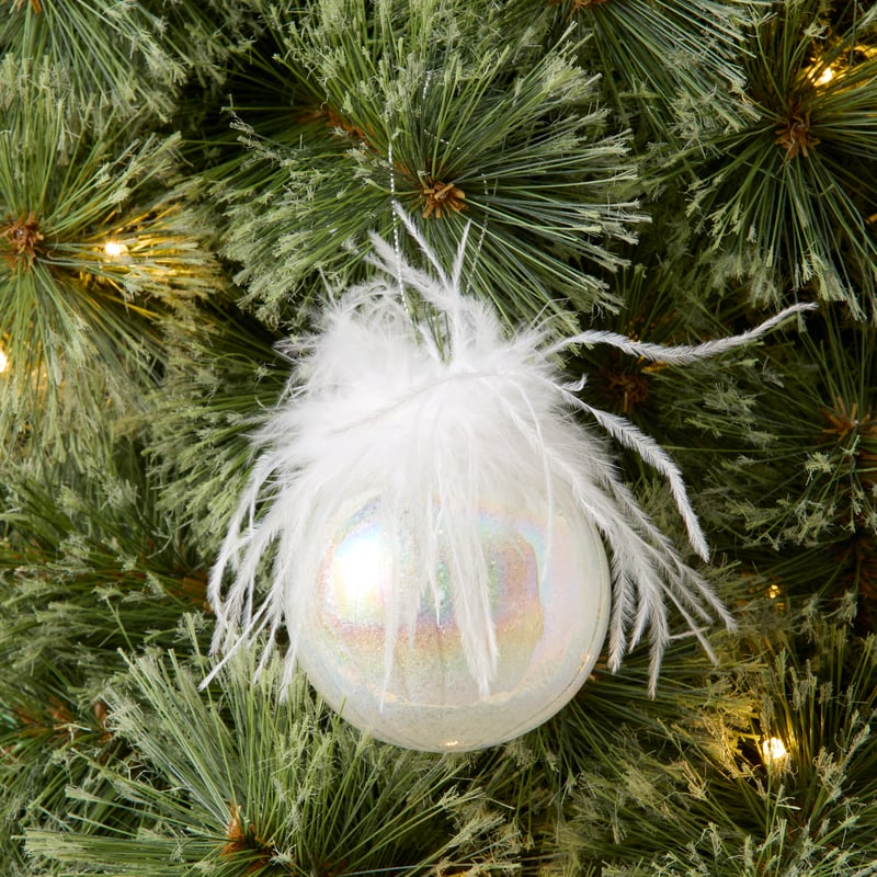 Fluffy Top Pearl Bauble