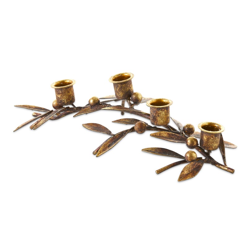 Gold Large Laurel Candleholder
