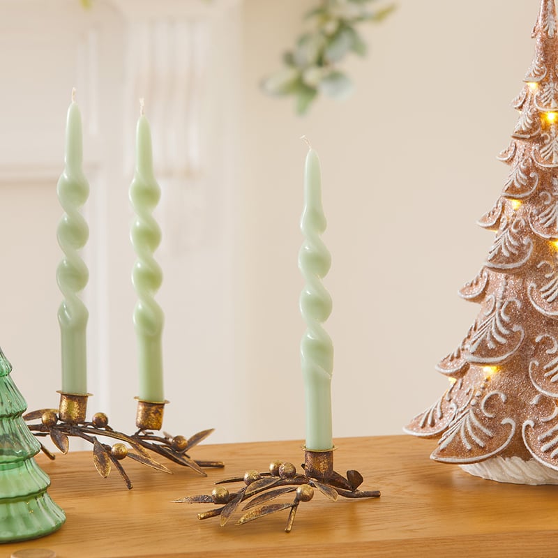 Gold Small Laurel Candleholder